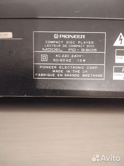 Cd проигрыватель pioneer pd s605