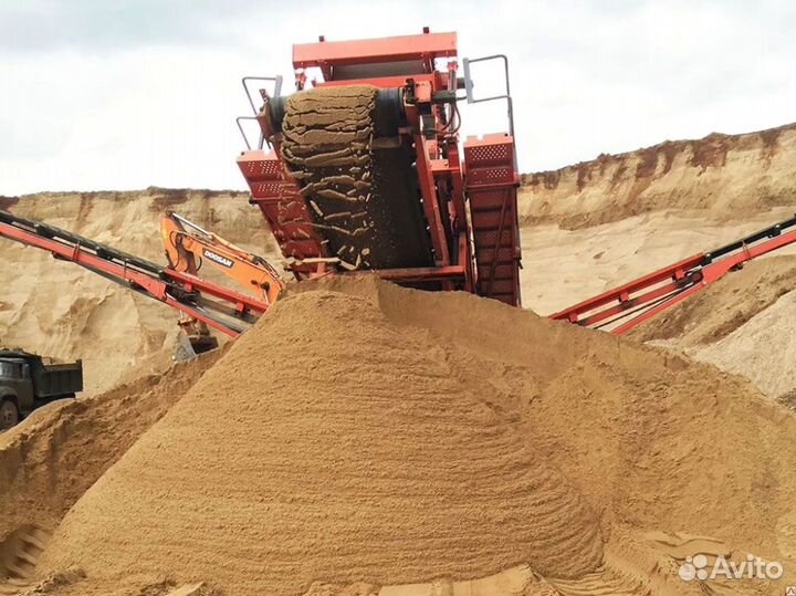 Песок строительный, грунт с доставкой от производителя