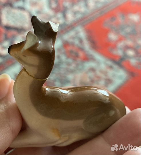 Фарфоровые статуэтки СССР лфз олень