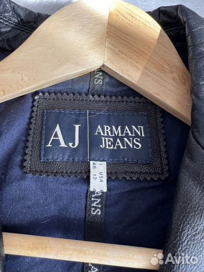 Кожаная куртка Armani jeans