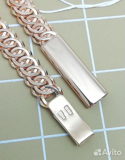 Золотой браслет Ажурный, полновесный, замок коробочка, длина 17 см, вес 5,62г