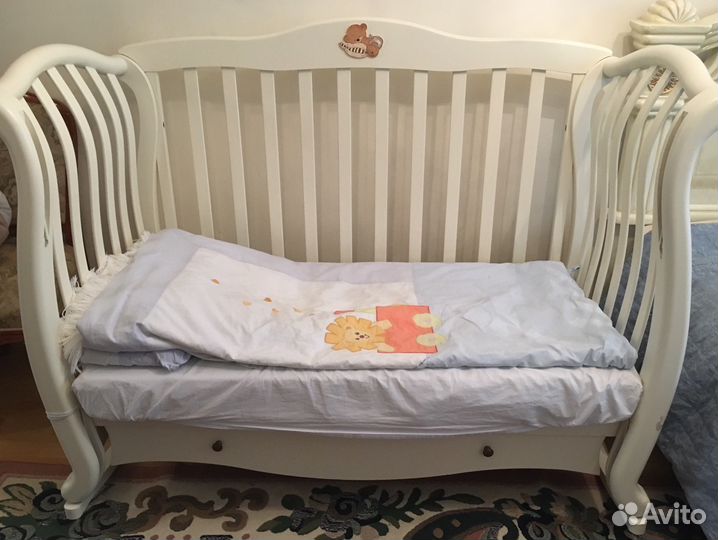 Детская кроватка babyitalia Andrea vip + матрас