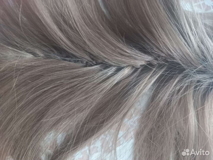 Шиньон коса из натуральных волос 82 см