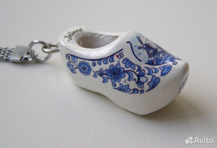 Брелок керамический, Голландия, башмачок