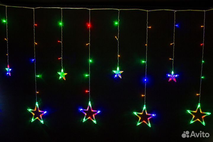 Гирлянда Штора Звездочки