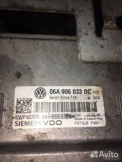 Эбу Volkswagen Golf 5+