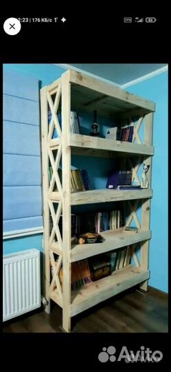 Деревянный стеллаж,полка,этажерка,стойка