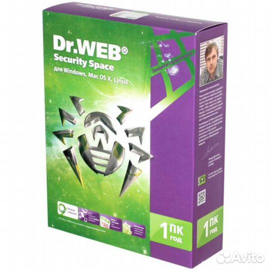 Антивирус Dr.Web Security Space - в картонной упак