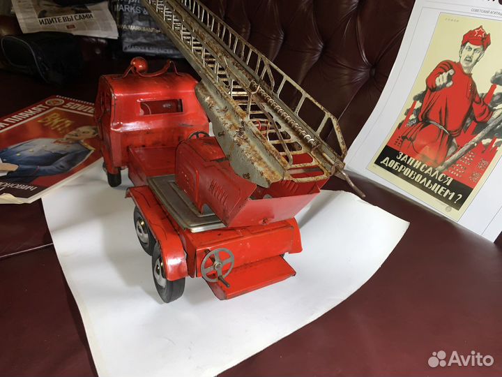 Две Пожарные машины игрушки маз СССР