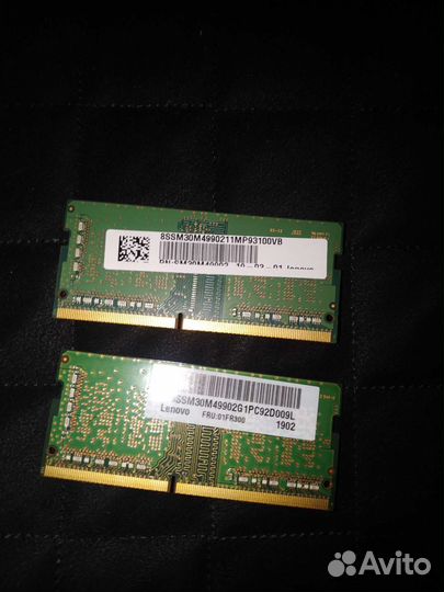 Оперативная память 4 GB Samsung DDR4 sodimm
