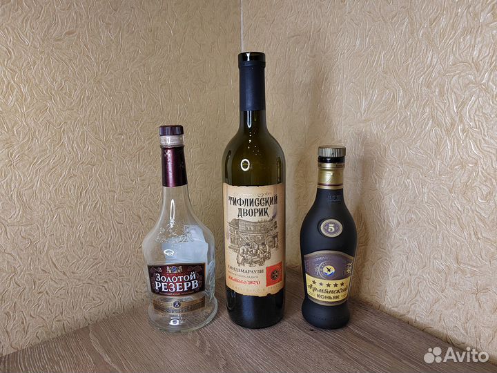 Бутылки стеклянные 0,7л 0,5л 0,25л 0,1л