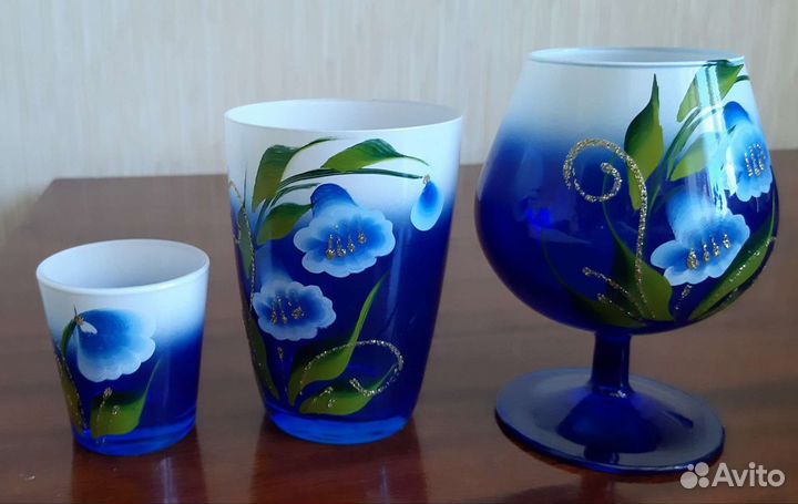 Набор бокалов, фужеры, стопки 18 предметов