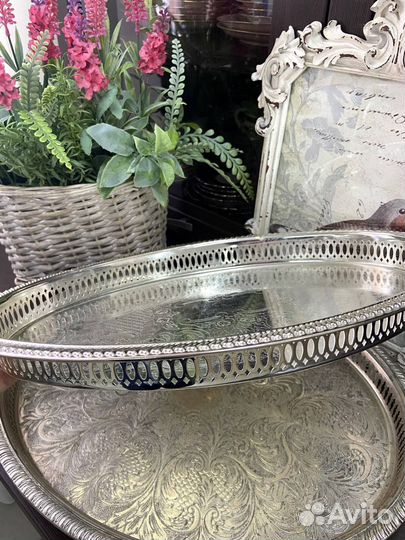 Подносы серебрение