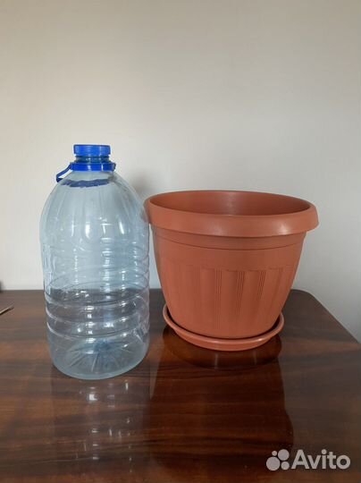 Горшок для цветов большой пластик