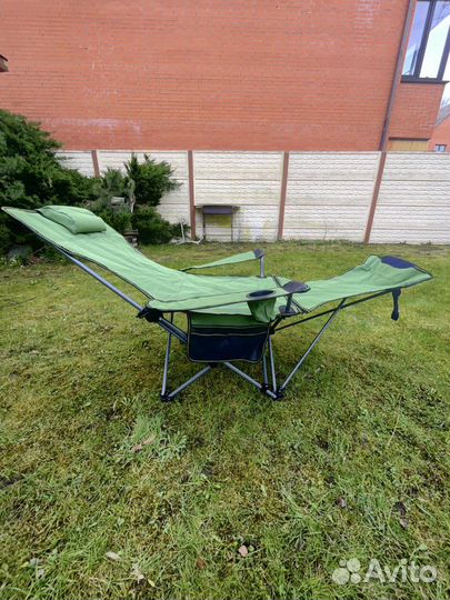 Кресло шезлонг складной легкий 120 кг