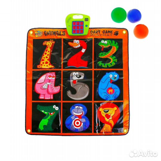 Коврик-дартс,новый, звук, 3 режима, размер 90x90cm