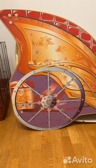 Детская кровать девчачья карета