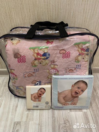 Одеяло детское на овчине 105 на 145