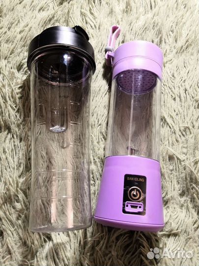 Бутылка для воды и блендер