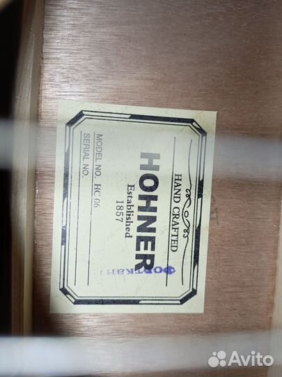 Акустическая гитара hohner новая