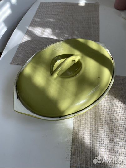 Утятница чугунная эмалированная