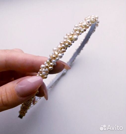 Ободок с жемчугом