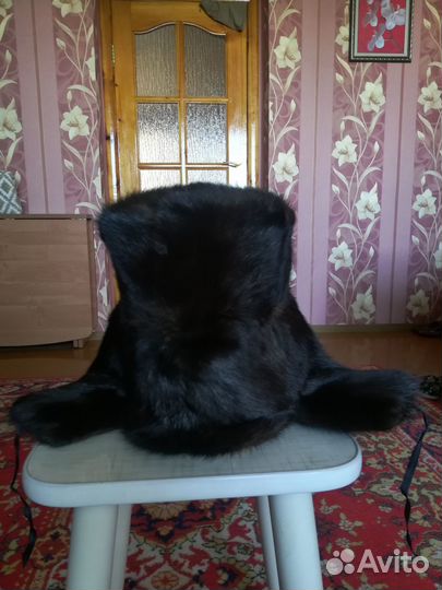 Норковая мужская шапка - ушанка