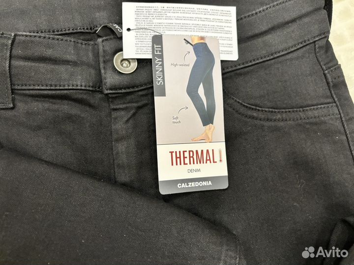 Термо джинсы-леггинсы calzedonia M