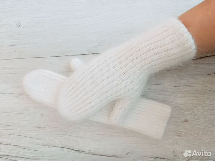 Варежки вязаные р-р 6.5-7.5