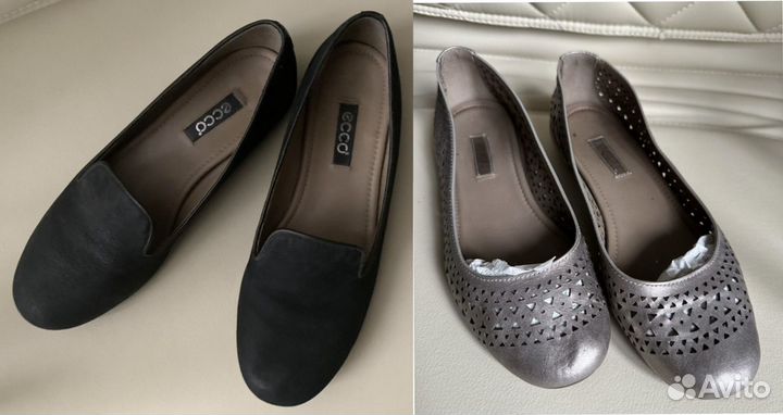 Балетки Ecco 36 2 пары