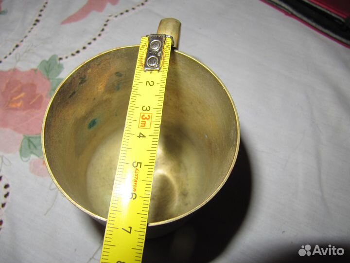 Кружка винтаж. Европа. Посеребрение. Клеймо