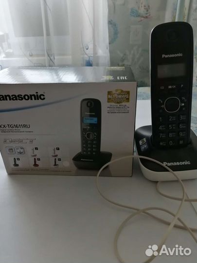 Panasonic стационарный без проводной телефон