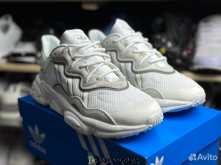 Кроссовки Adidas ozweego белые 37-45 унисекс