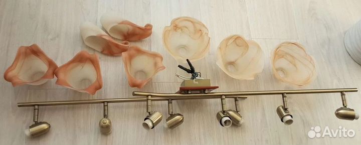 Люстра потолоч/настен., Абажуры, Подсветка