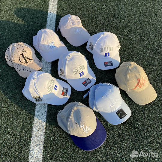 50 кепок, бейсболок new era, nike, vintage