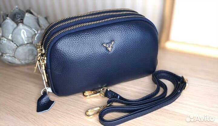 Сумка кросс-боди (натур кожа)