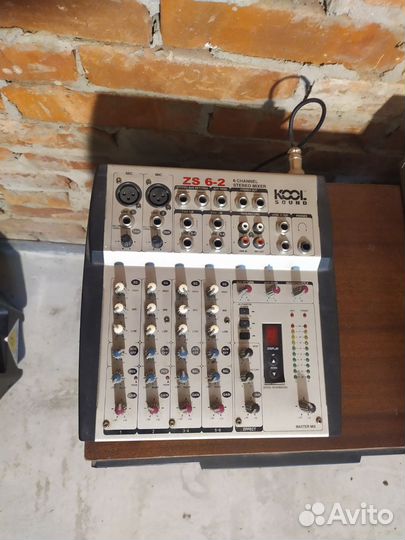 Колонки s90, усилитель, микшер