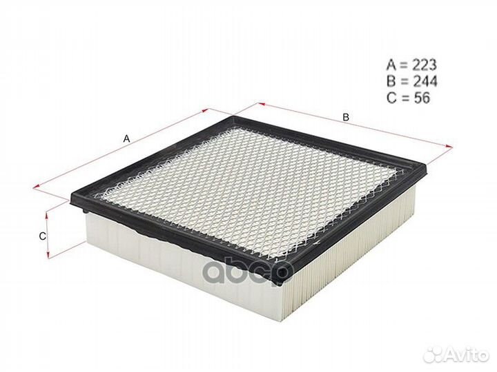 Фильтр воздушный toyota camry/hybrid/lexus RX27