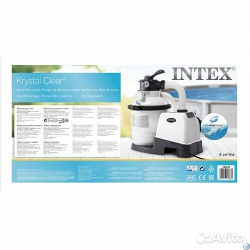 Песочный фильтр 4м3 для бассейна 26644 Intex