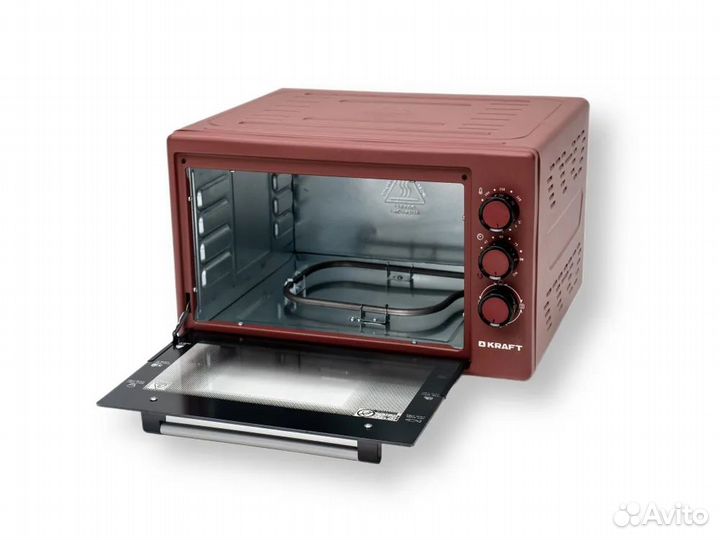 Мини печь Kraft KF-MO 3200 R красный 32л