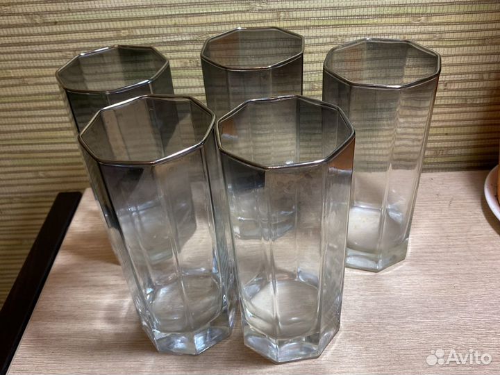 Бокалы омбре, стаканы