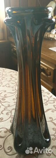 Ваза для цветов цветное стекло