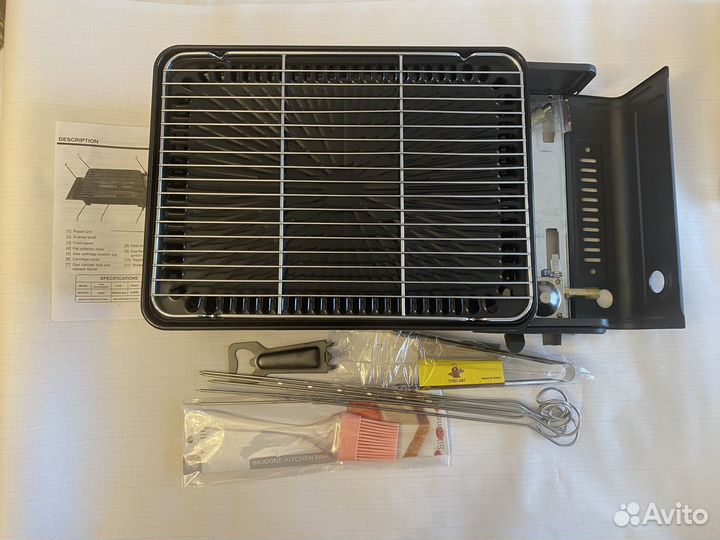 Туристическая плита гриль газовая