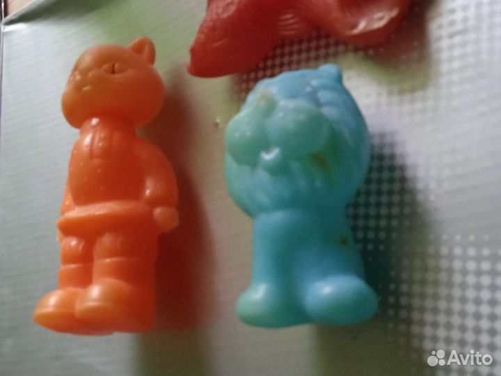 Пластиковые дутые детские Игрушки 3 шт. СССР