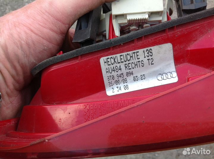 Фонарь правый внутренний audi a5