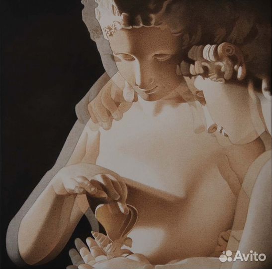 Итальянская картина Canova. Фактурная штукатурка н