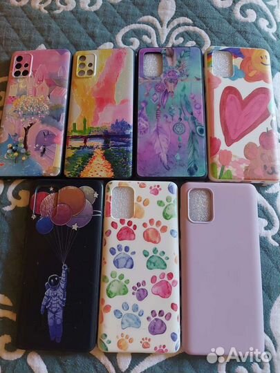 Силиконовые чехлы на Самсунг А71