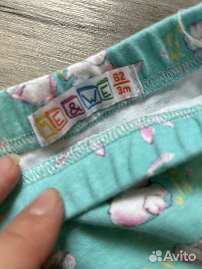 Боди и ползунки новорожденному пакетом 56 62 68