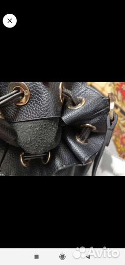 Сумка мешок натуральная кожа