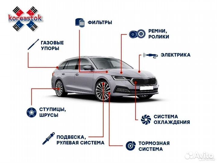 Вентилятор кондиционера 0K30C-61-710 Hyundai-KIA